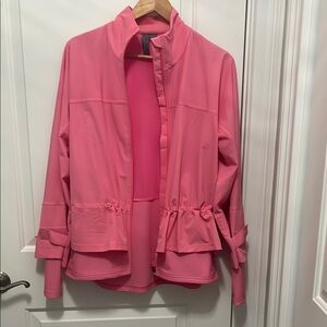 Sweaty Betty Pink Utility Jacket Cropped Tailored